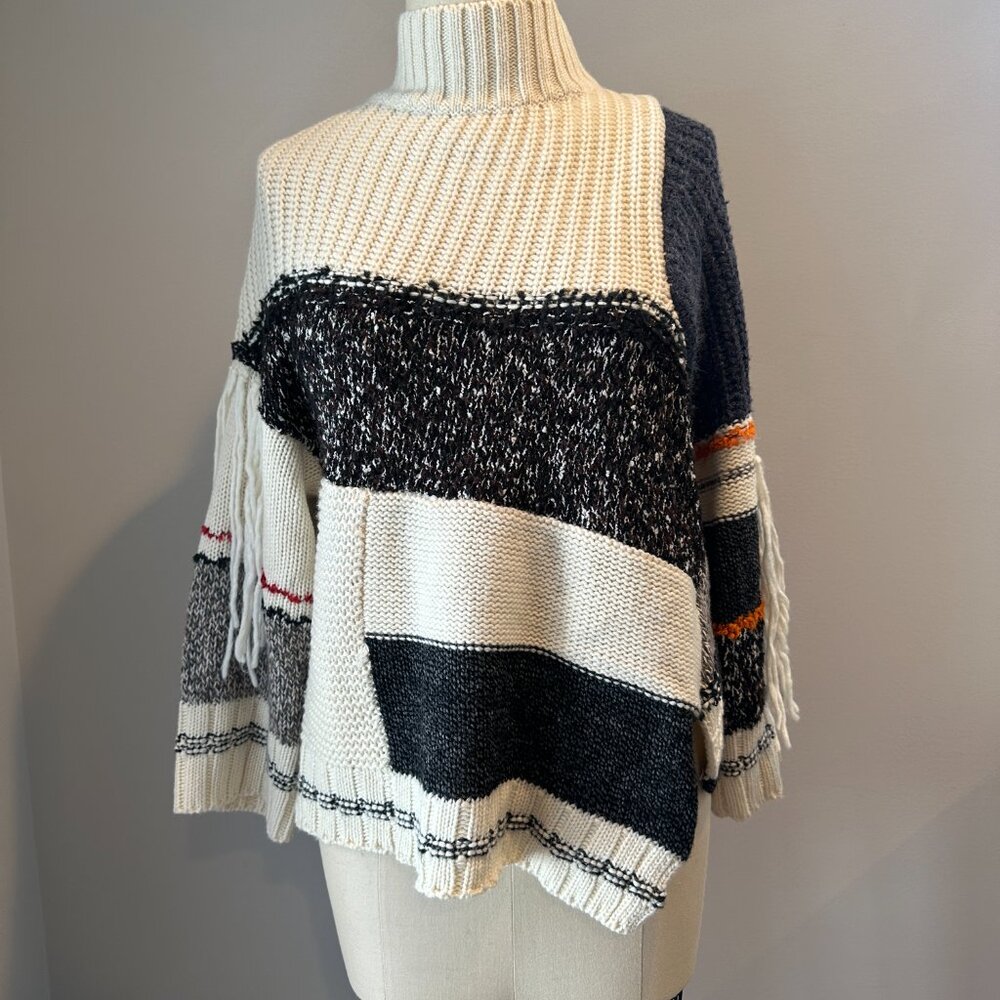 Max mara weekend asymmetrical patchwork sweater L